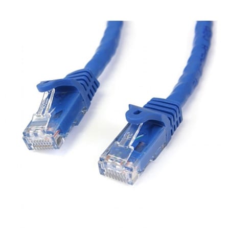 Dynamicfunction 25 ft. Blue Gigabit Snagless RJ45 UTP Cat6 Patch Cable DY2522477